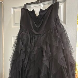 Elegant Black Strapless Dress